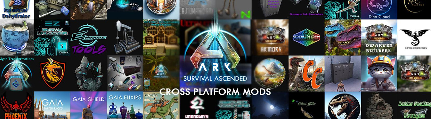 ark survival ascended cross-platform mods banner