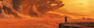 dune awakening desert rock formation banner