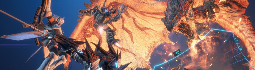 exoprimal monster hunter rathalos banner