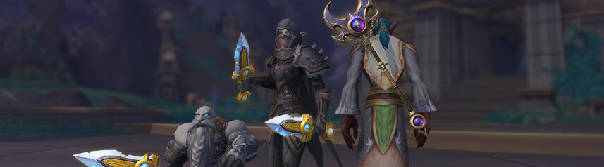 world of warcraft cosmic weapons banner