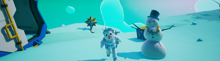 astroneer project cheer snowman suit banner