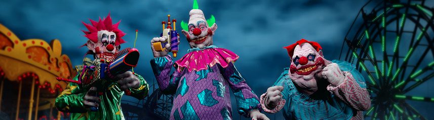 clowns tueurs de l'espace la bannière du jeu