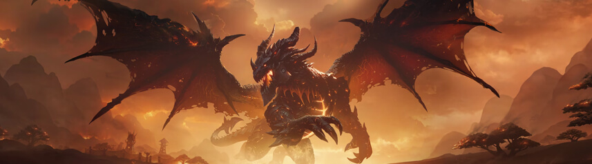 world of warcraft classic deathwing full banner