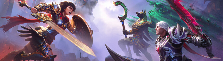 smite 2 moba god battle banner