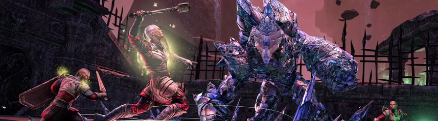 elder scrolls online rock boss banner