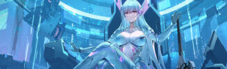 tower of fantasy ethereal rose character art banner