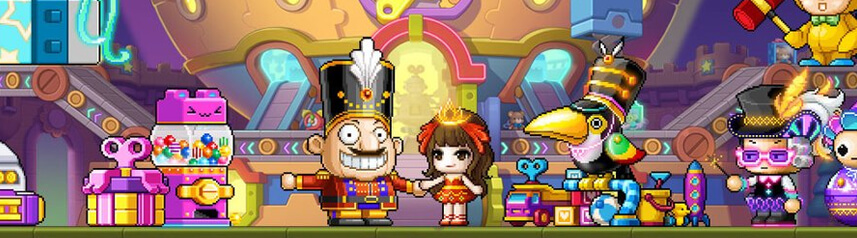 maplestory f2p mmorpg midnight carnival 2024 key art