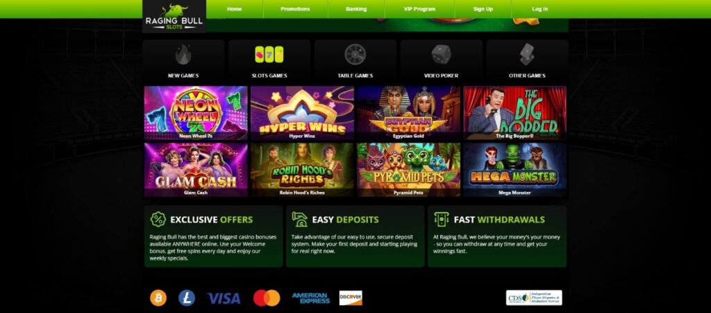 Raging Bull Casino Slots