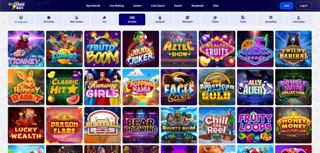 Voltage Bet Casino Slots