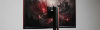 Fantasy MMO activity and expansion anticipation represented on a dark gaming display with red signal lighting