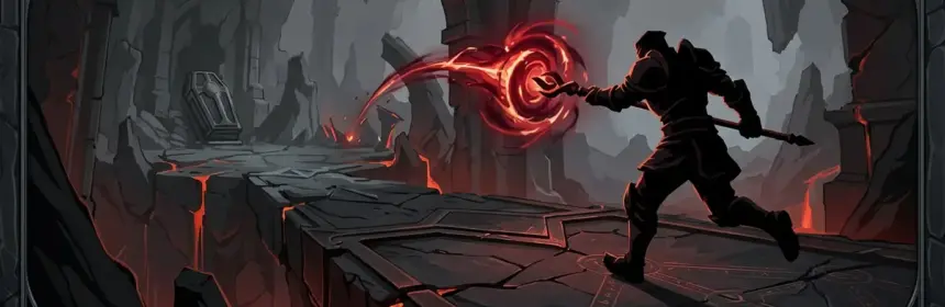 Torchlight Infinite adventurer casting while moving through a dangerous hardcore dungeon