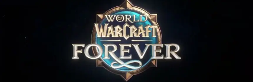Official logo for World of Warcraft: Forever against a dark background.